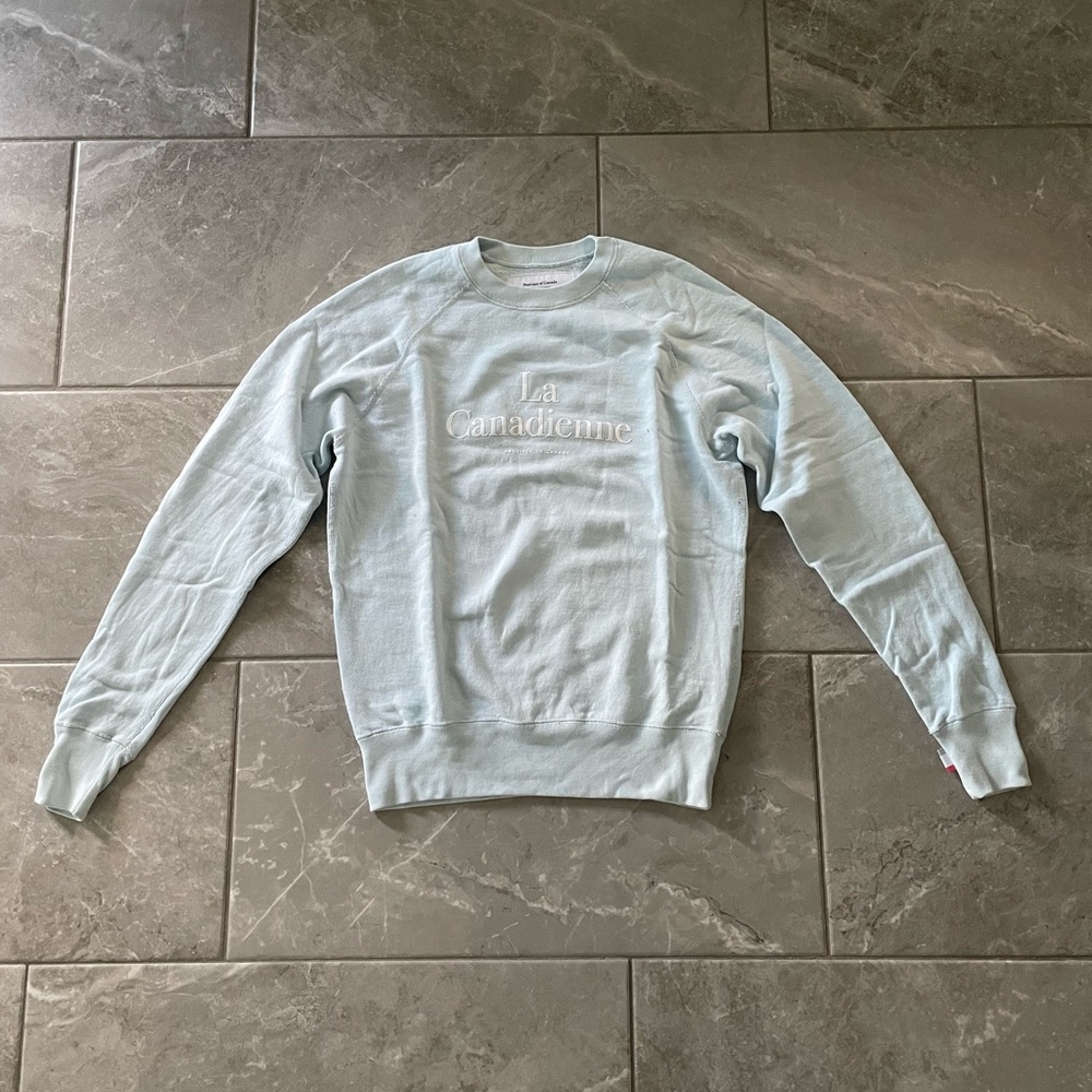 Province of Canada “La Canadienne” French Terry Sweatshirt in Pool